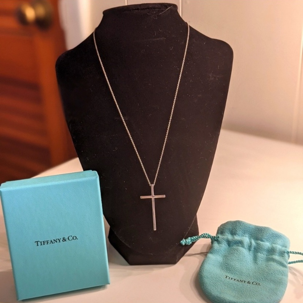 ISO Tiffany and Co cross necklace
